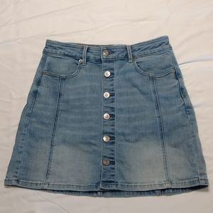 American Eagle Button Down Jean Skirt
